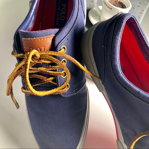 Polo Ralph Lauren Faxon Sport Leather Sneakers - Picture 3 of 8